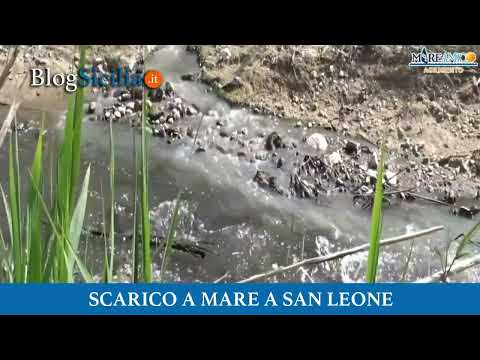 Scarico a mare a San Leone