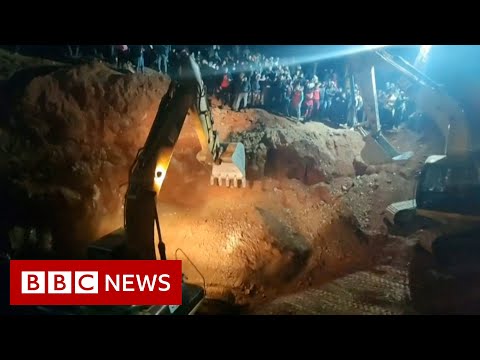 Rescuers work to rescue five-year-old who fell down a well – BBC News