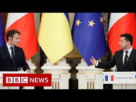 Macron says Putin pledges no new Ukraine escalation – BBC News