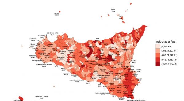 Covid, in Sicilia continua il calo della curva epidemica