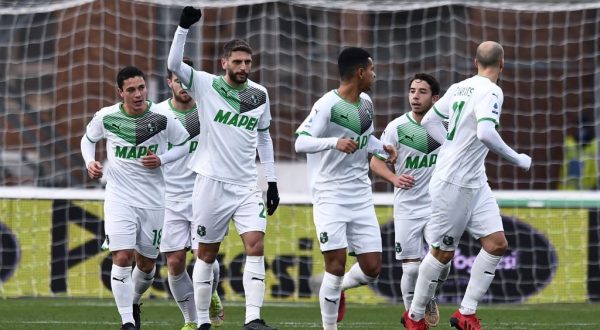 Poker Sassuolo a Venezia con Berardi, Raspadori e Scamacca