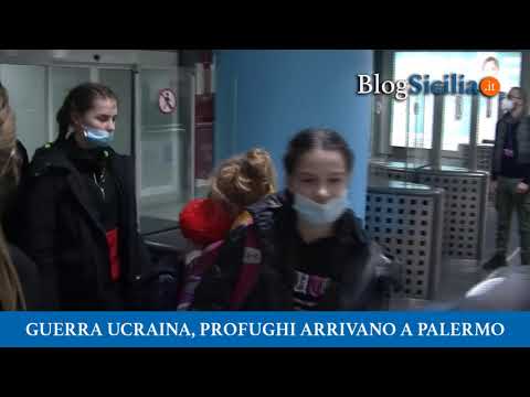 Guerra Ucraina, profughi arrivano a Palermo