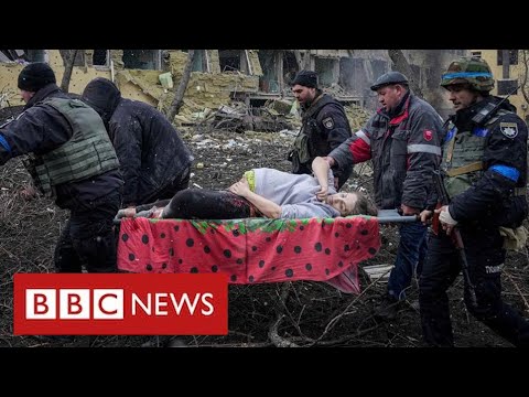 “Children buried under rubble” as Russian airstrike hits maternity hospital – BBC News