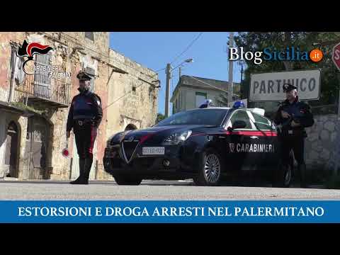 Estorsioni e droga arresti nel palermitano