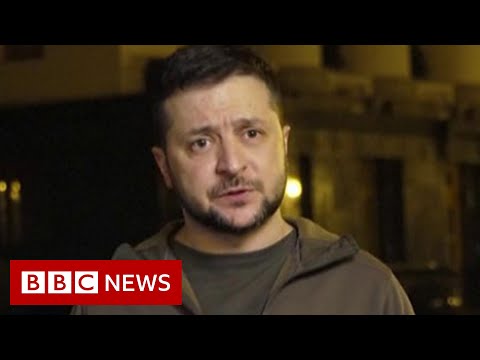 Ukraine war enters second month as Zelensky calls for protests – BBC News