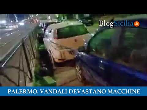 Palermo, vandali devastano macchine