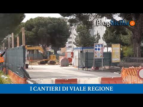 Palermo, i cantieri di viale Regione