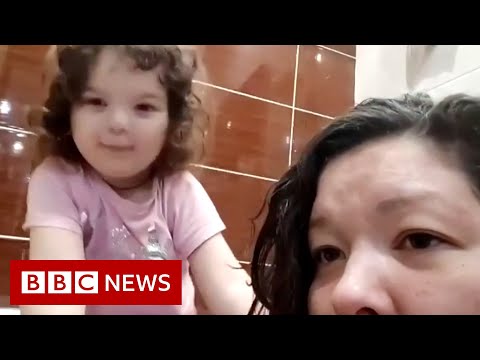 Three-year-old with cancer unable to flee Russian bombing of Ukraine – BBC News