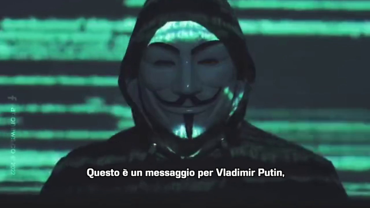 Ucraina, Anonymous dichiara cyber guerra a Vladimir Putin