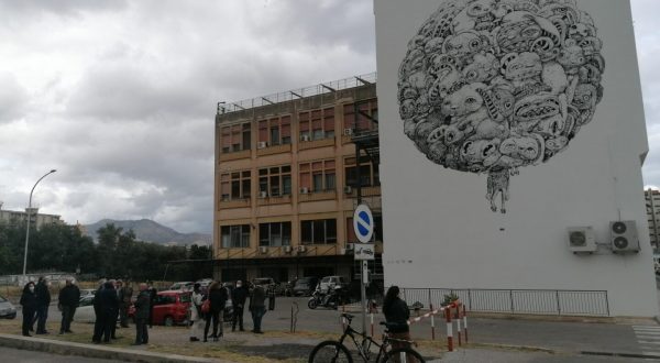 Un murale Mangia-Smog all’Università di Palermo