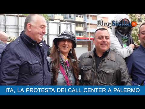 ITA, la protesta dei call center a Palermo