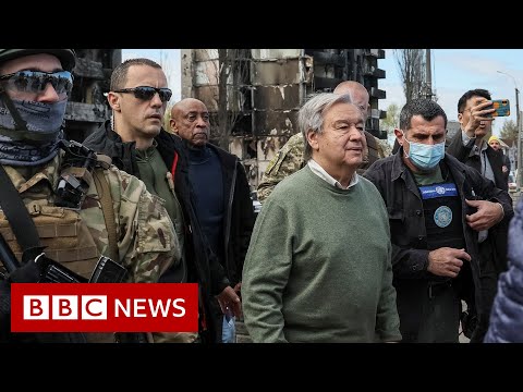 UN Secretary General Antonio Guterres visits destroyed Ukrainian town – BBC News