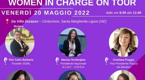 Lavoro, Women in Charge on Tour fa tappa a Santa Margherita Ligure