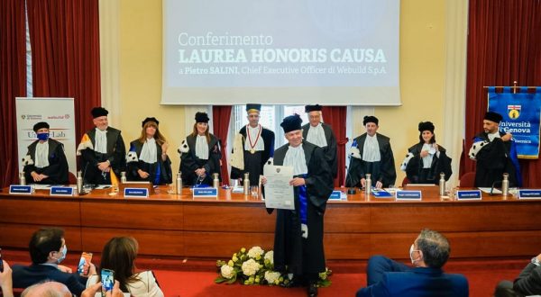 Webuild, all’ad Salini laurea honoris causa dall’Università di Genova