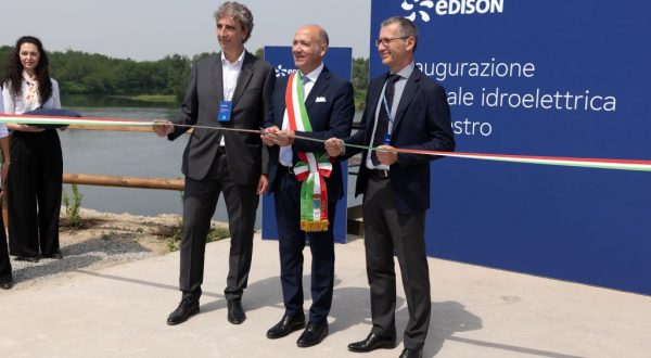 Edison inaugura la nuova centrale idroelettrica di Palestro