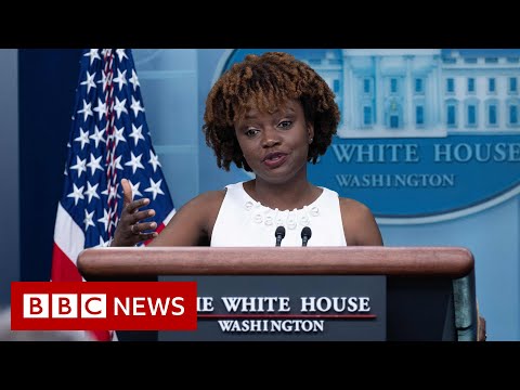 Karine Jean-Pierre makes US history as new White House press secretary – BBC News