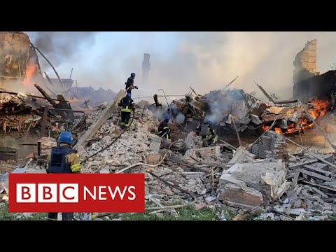 Dozens feared dead after Russian bomb hits school in eastern Ukraine – BBC News