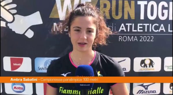 Sabatini a “We Run Together” “Lo sport unisce”