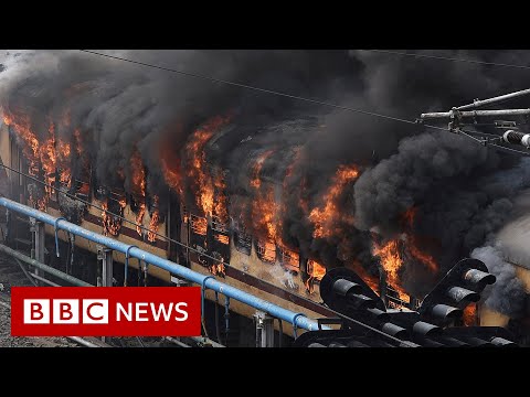 Trains set on fire in India military hiring protests – BBC News