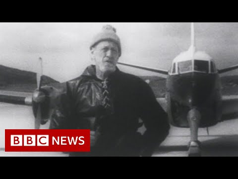 Scotland island airports then and now in historic footage  – BBC News