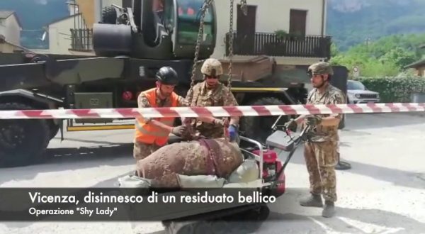 Vicenza, disinnescato un residuato bellico