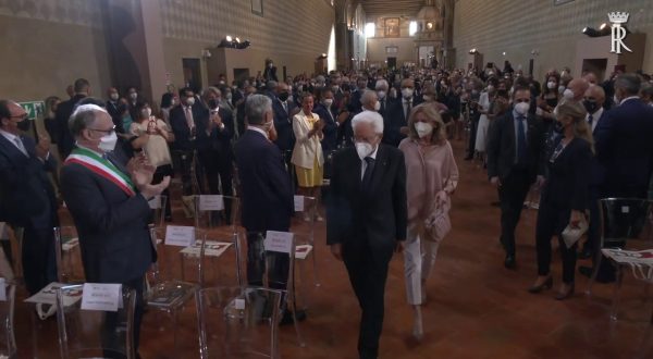 Mattarella all’inaugurazione del restauro delle Corsie Sistine