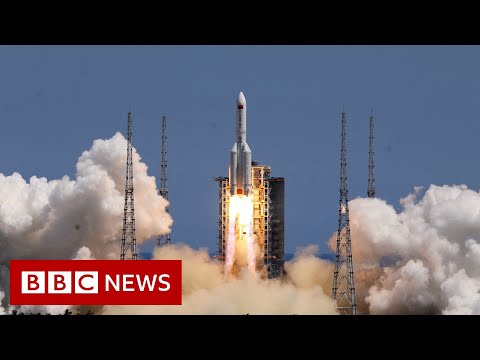 Debris from Chinese rocket falls back to Earth – BBC News