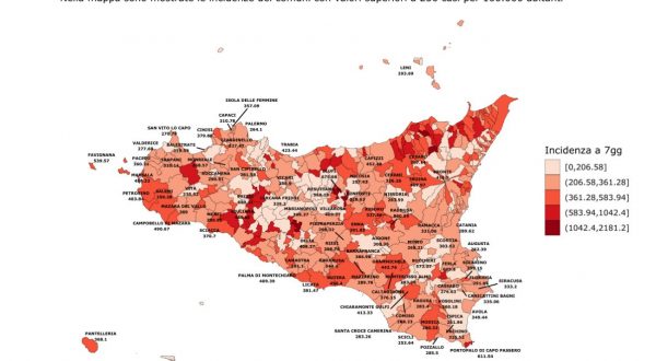 Covid, in Sicilia in calo i contagi e le nuove ospedalizzazioni