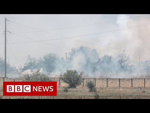 Russia reports series of explosions near Ukraine border –   BBC News