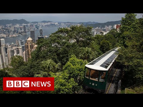 Hong Kong’s Peak Tram reopens after 14 months – BBC News