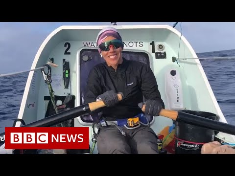 All women team breaks world record rowing record from California to Hawaii – BBC News