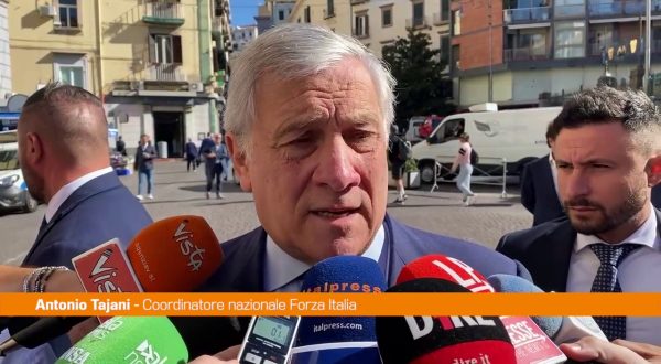 Tajani “Noi uniti e sullo stesso palco, centrosinistra diviso”