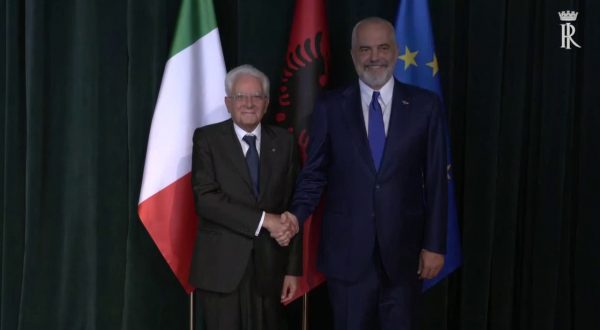 Mattarella a Tirana incontra il primo ministro albanese Rama