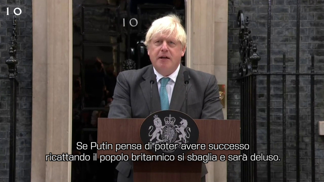 Johnson “Se Putin pensa di ricattarci resterà deluso”