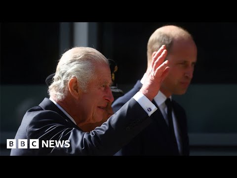 King Charles III and Prince William meet people in queue for Queen’s lying-in-state – BBC News