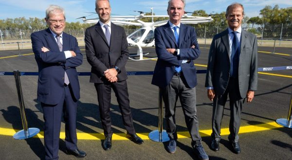 Il primo vertiporto italiano inaugurato all’aeroporto di Fiumicino