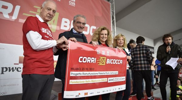 CorriBicocca, donati 5 mila euro alla Fondazione Asilo Mariuccia