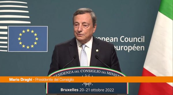 Energia, Draghi “Il Consiglio Europeo ha accolto le nostre proposte”