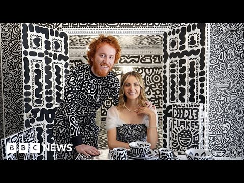 Artist covers entire house with doodles – BBC News