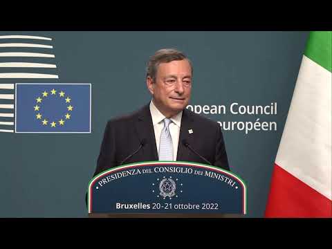 Conferenza stampa del Presidente Draghi al termine del Consiglio europeo del 20-21 ottobre