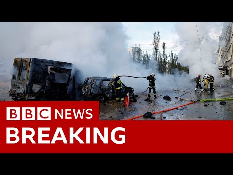 Multiple explosions heard in Ukraine capital Kyiv – BBC News