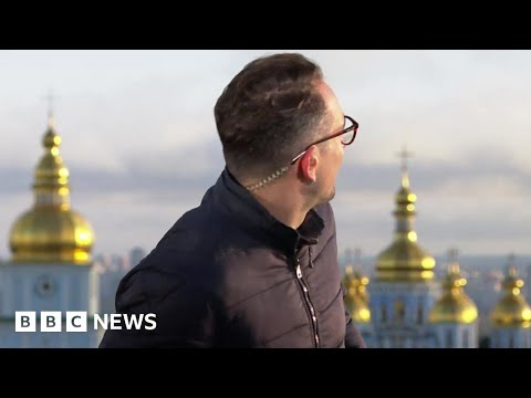 BBC reporter ducks as explosions rock Ukraine’s capital Kyiv – BBC News