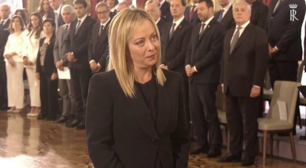 Il giuramento del nuovo presidente del Consiglio, Giorgia Meloni