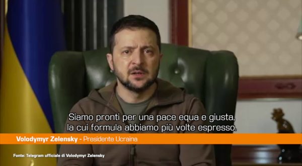 Ucraina, Zelensky: “Pronti per la pace, ma deve essere equa e giusta”