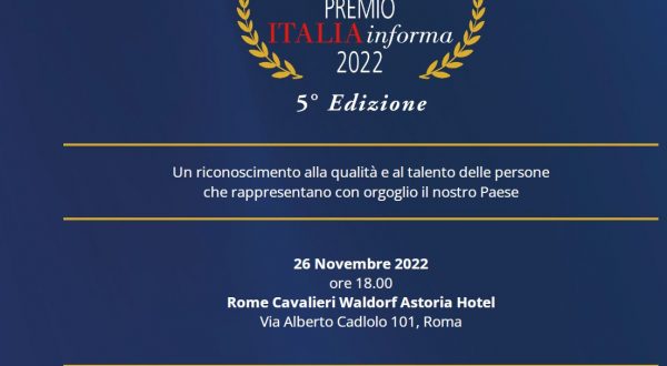 Italia Informa, svelati i nomi dei premiati nella 5^ edizione