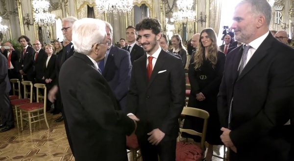 Bagnaia e Ducati, orgoglio italiano al Quirinale