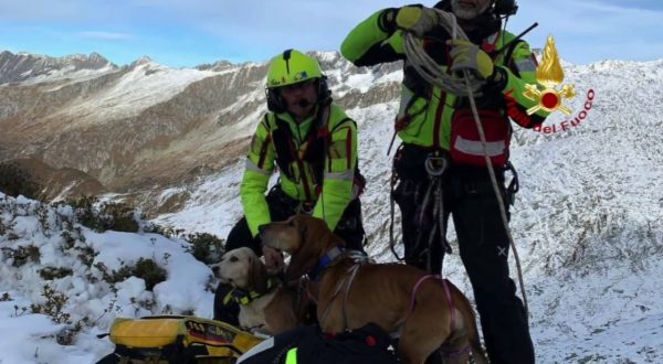 Salvati due cani in difficoltà in alta quota nel bresciano