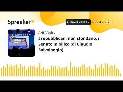 I repubblicani non sfondano, il Senato in bilico (di Claudio Salvalaggio)