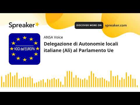 Delegazione di Autonomie locali italiane (Ali) al Parlamento Ue