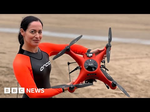 Rescue drone trial hopes to save lives at sea – BBC News